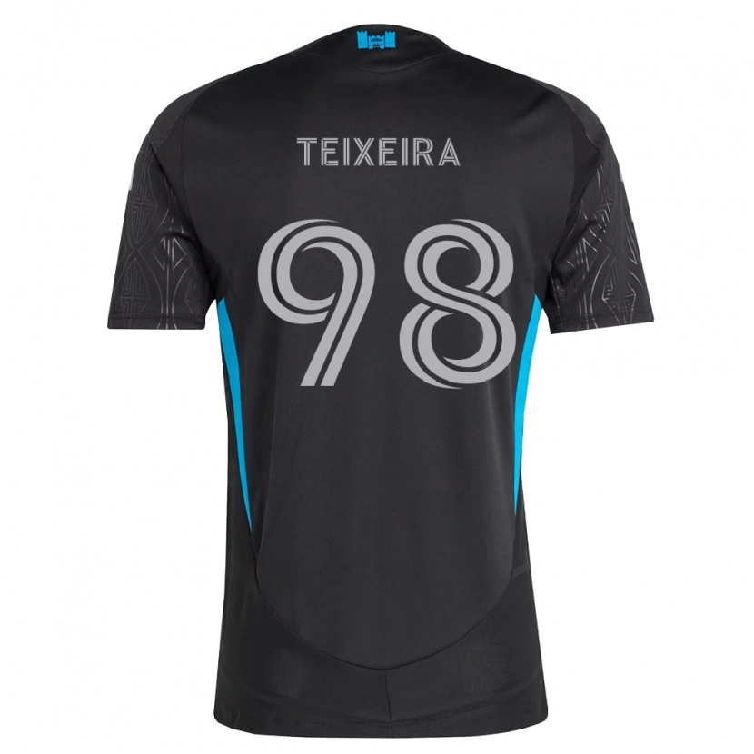 Danxen Damen Nickolas Teixeira #98 Schwarz Weiß Himmelblau Auswärtstrikot Trikot 2026/27 T-Shirt Österreich