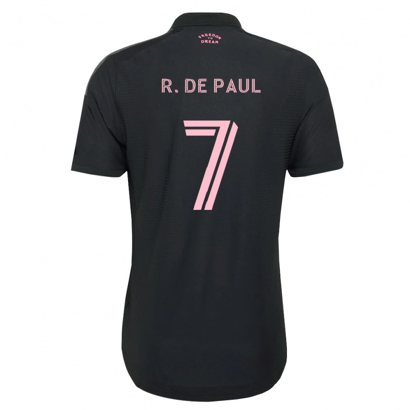 Danxen Damen Rodrigo De Paul #7 Pink Schwarz Weiß Auswärtstrikot Trikot 2026/27 T-Shirt Österreich