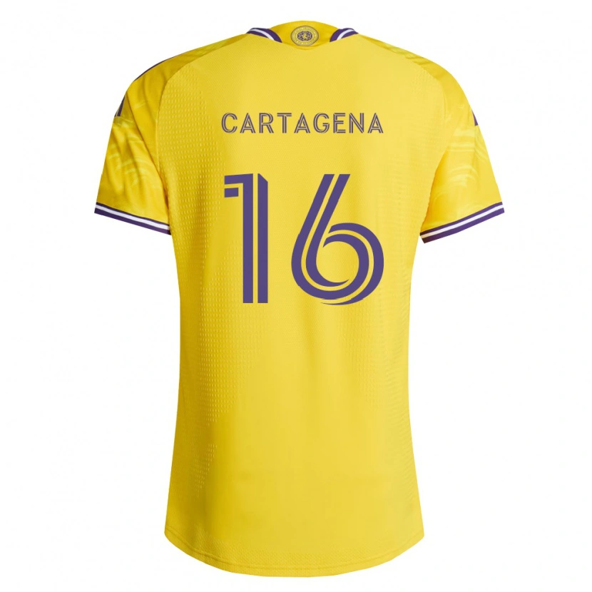 Danxen Damen Wilder Cartagena #16 Gelb Violett Auswärtstrikot Trikot 2026/27 T-Shirt Österreich