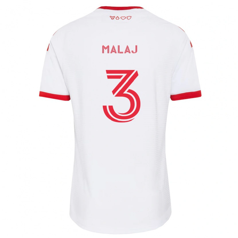 Danxen Damen Albert Malaj #3 Weiß Rot Schwarz Auswärtstrikot Trikot 2026/27 T-Shirt Österreich