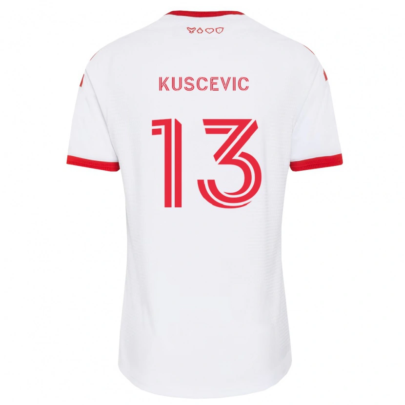 Danxen Damen Benjamín Kuscevic #13 Weiß Rot Schwarz Auswärtstrikot Trikot 2026/27 T-Shirt Österreich