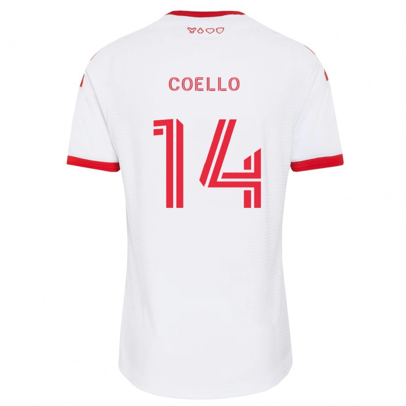 Danxen Damen Alonso Coello #14 Weiß Rot Schwarz Auswärtstrikot Trikot 2026/27 T-Shirt Österreich