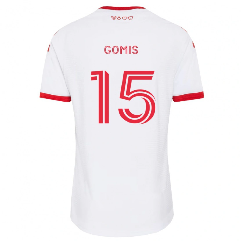Danxen Damen Nicksoen Gomis #15 Weiß Rot Schwarz Auswärtstrikot Trikot 2026/27 T-Shirt Österreich