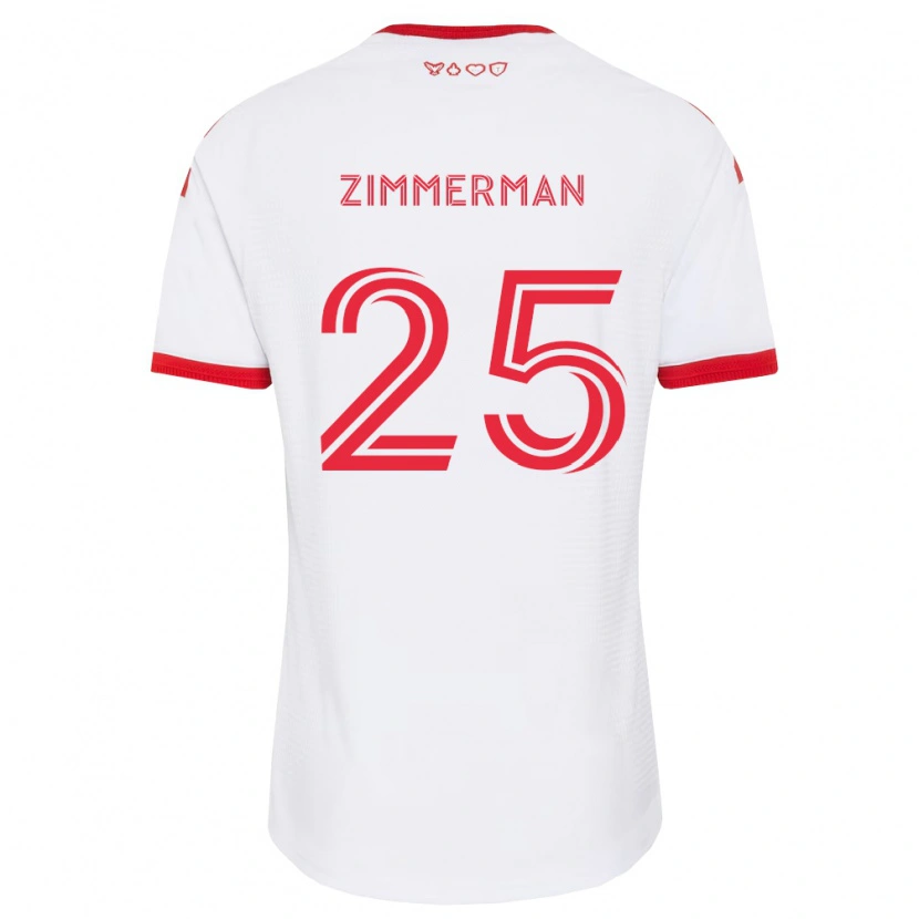 Danxen Damen Walker Zimmerman #25 Weiß Rot Schwarz Auswärtstrikot Trikot 2026/27 T-Shirt Österreich