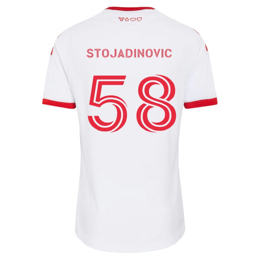 Danxen Damen Marko Stojadinovic #58 Weiß Rot Schwarz Auswärtstrikot Trikot 2026/27 T-Shirt Österreich