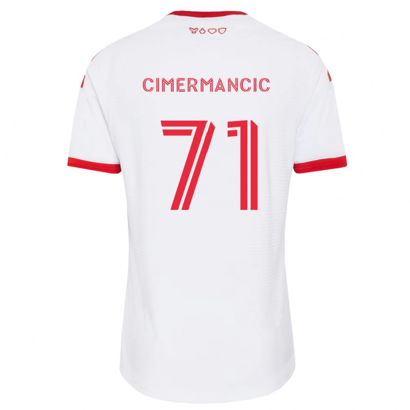 Danxen Damen Markus Cimermancic #71 Weiß Rot Schwarz Auswärtstrikot Trikot 2026/27 T-Shirt Österreich