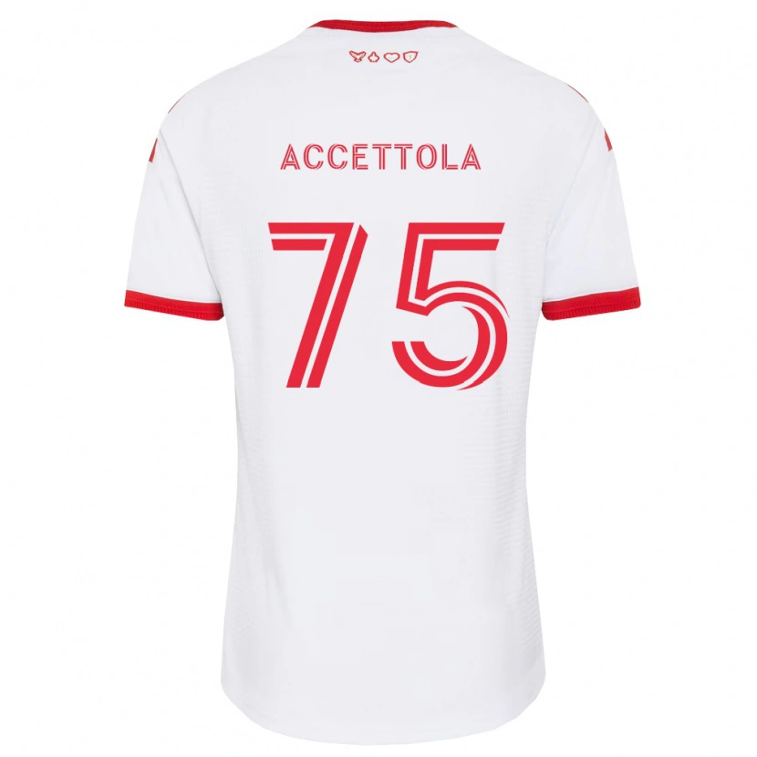 Danxen Damen Luca Accettola #75 Weiß Rot Schwarz Auswärtstrikot Trikot 2026/27 T-Shirt Österreich