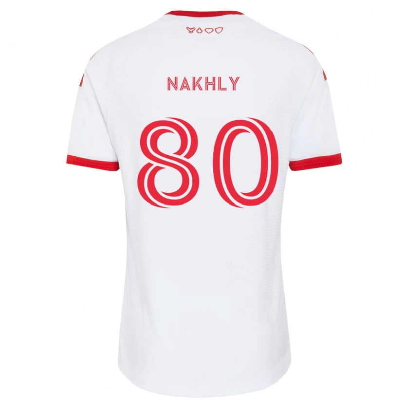 Danxen Damen Zakaria Nakhly #80 Weiß Rot Schwarz Auswärtstrikot Trikot 2026/27 T-Shirt Österreich
