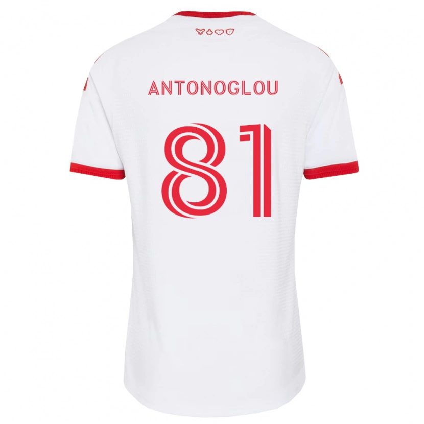 Danxen Damen Themi Antonoglou #81 Weiß Rot Schwarz Auswärtstrikot Trikot 2026/27 T-Shirt Österreich