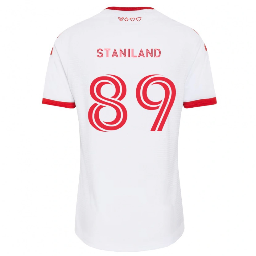 Danxen Damen Charlie Staniland #89 Weiß Rot Schwarz Auswärtstrikot Trikot 2026/27 T-Shirt Österreich