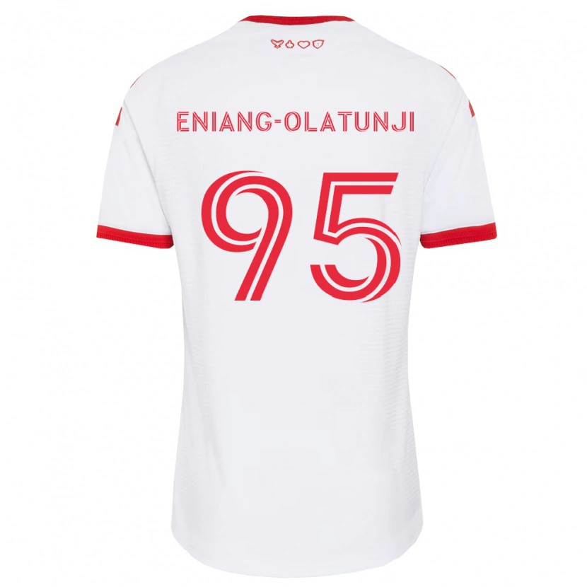 Danxen Damen Daniel Eniang-Olatunji #95 Weiß Rot Schwarz Auswärtstrikot Trikot 2026/27 T-Shirt Österreich