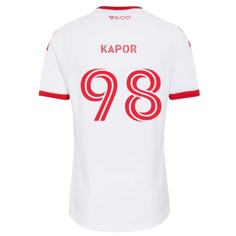 Danxen Damen Stefan Kapor #98 Weiß Rot Schwarz Auswärtstrikot Trikot 2026/27 T-Shirt Österreich
