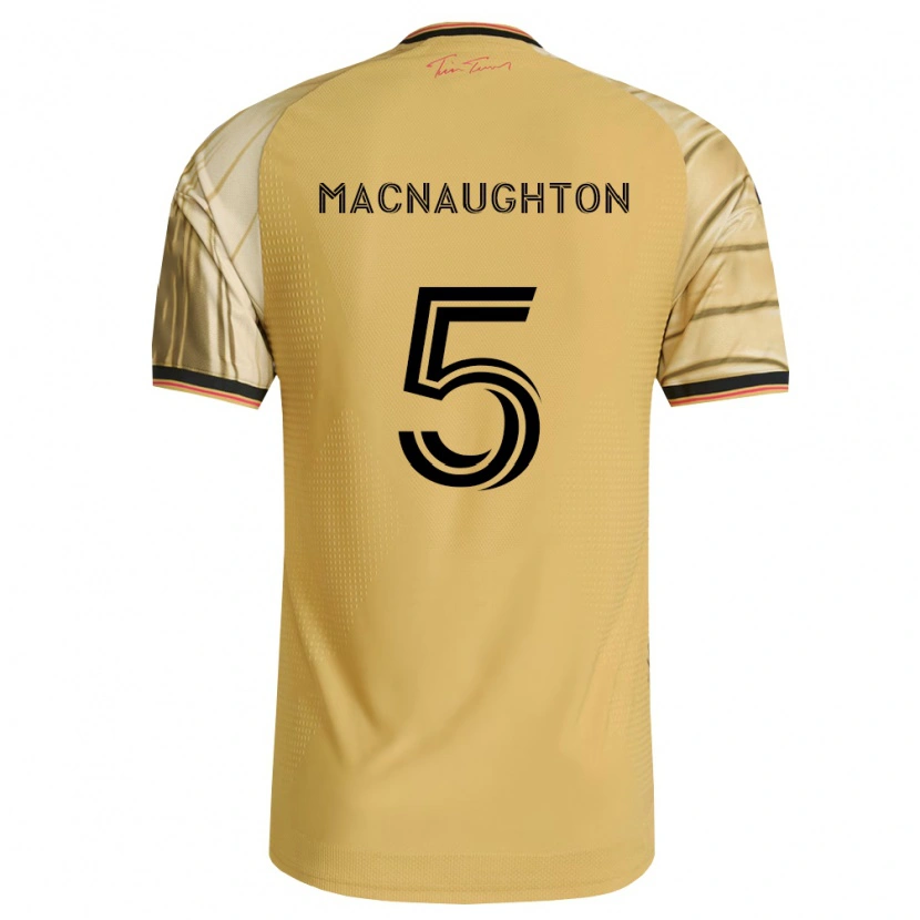 Danxen Damen Lukas Macnaughton #5 Braun Gelb Schwarz Auswärtstrikot Trikot 2026/27 T-Shirt Österreich