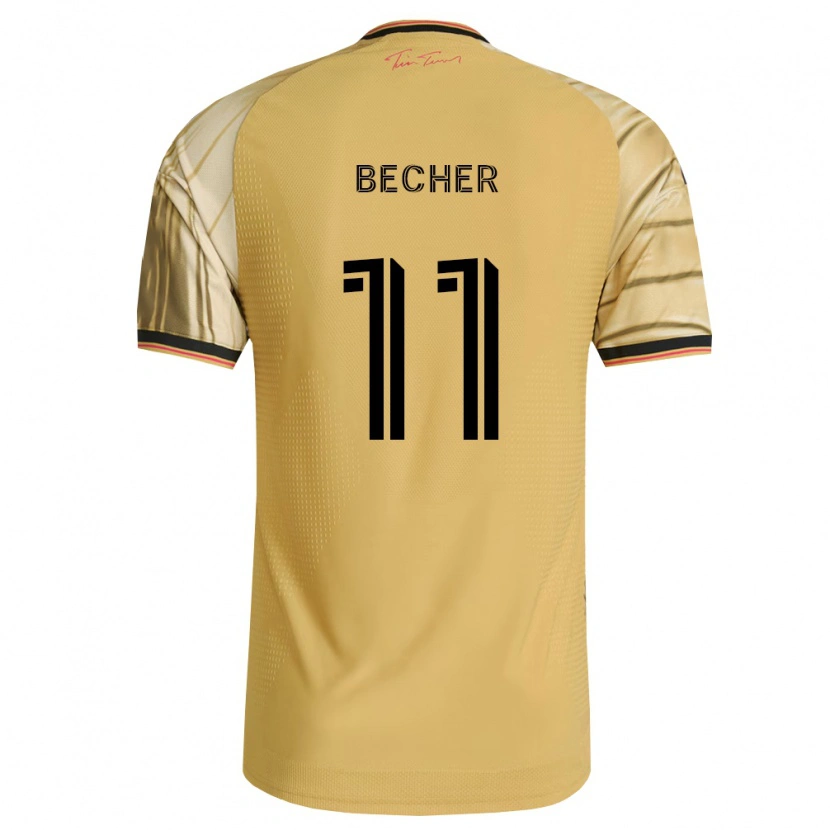 Danxen Damen Simon Becher #11 Braun Gelb Schwarz Auswärtstrikot Trikot 2026/27 T-Shirt Österreich