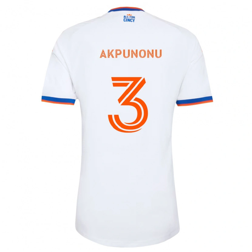 Danxen Damen Joey Akpunonu #3 Weiß Marineblau Orange Auswärtstrikot Trikot 2026/27 T-Shirt Österreich