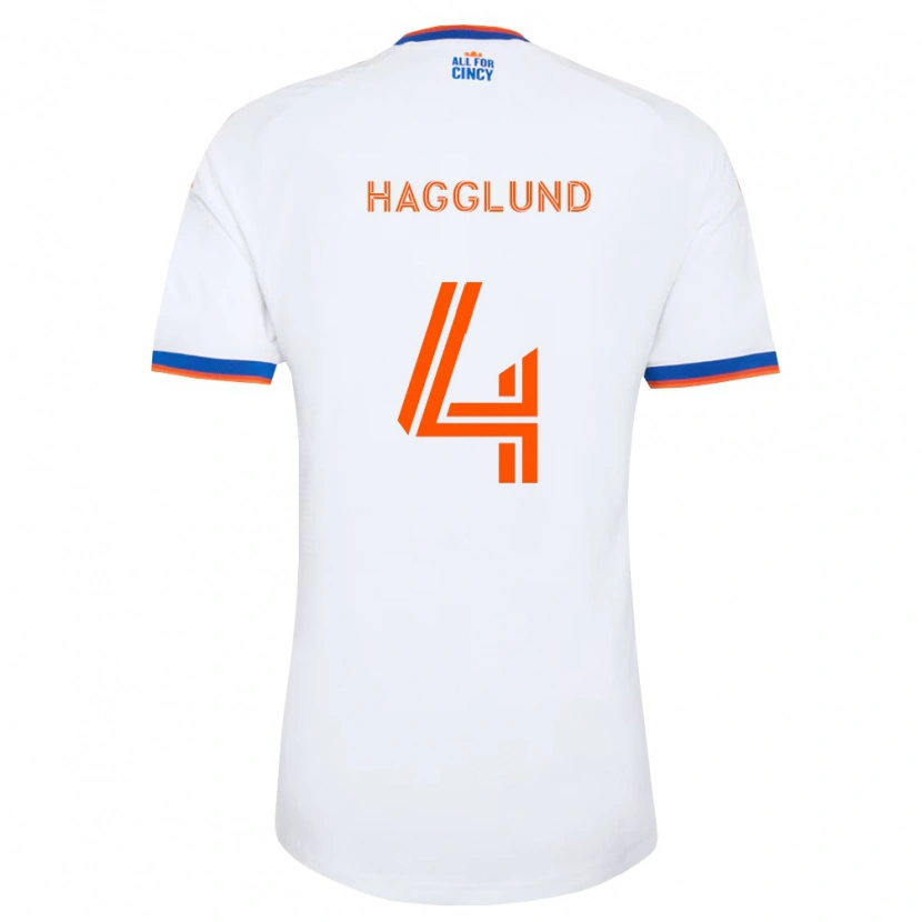 Danxen Damen Nick Hagglund #4 Weiß Marineblau Orange Auswärtstrikot Trikot 2026/27 T-Shirt Österreich