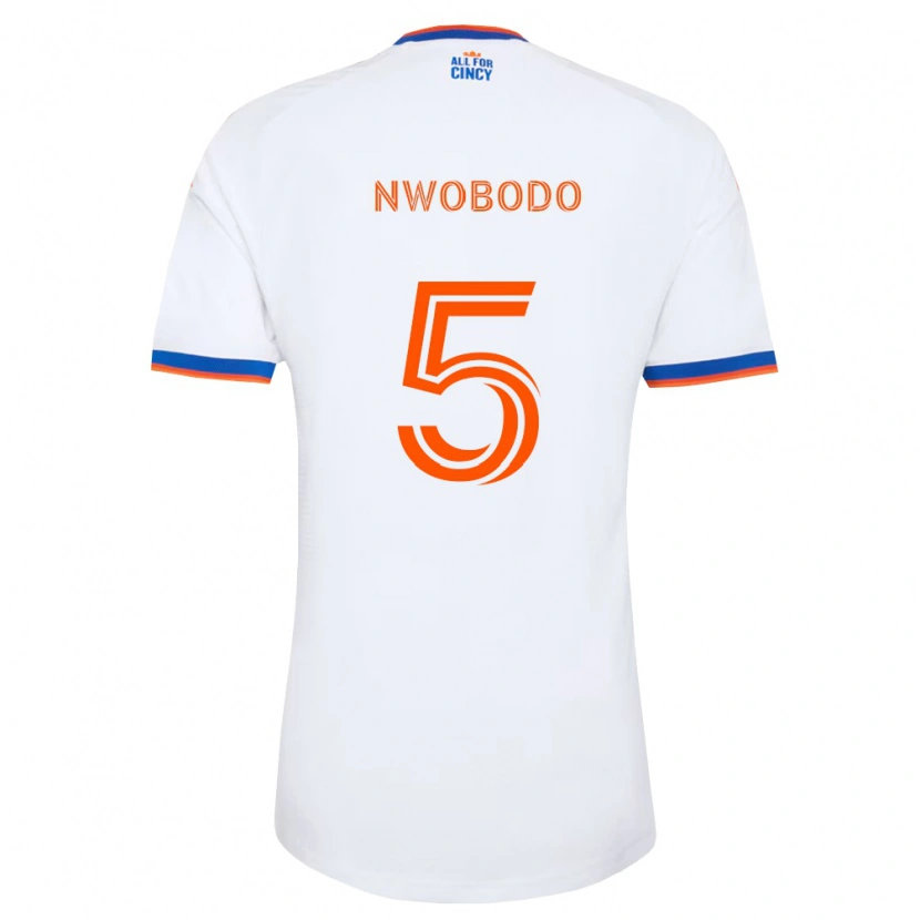 Danxen Damen Obinna Nwobodo #5 Weiß Marineblau Orange Auswärtstrikot Trikot 2026/27 T-Shirt Österreich