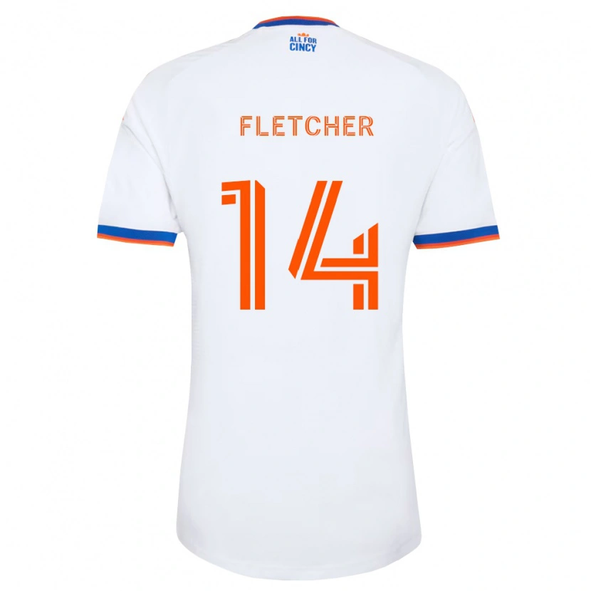 Danxen Damen Kristian Fletcher #14 Weiß Marineblau Orange Auswärtstrikot Trikot 2026/27 T-Shirt Österreich