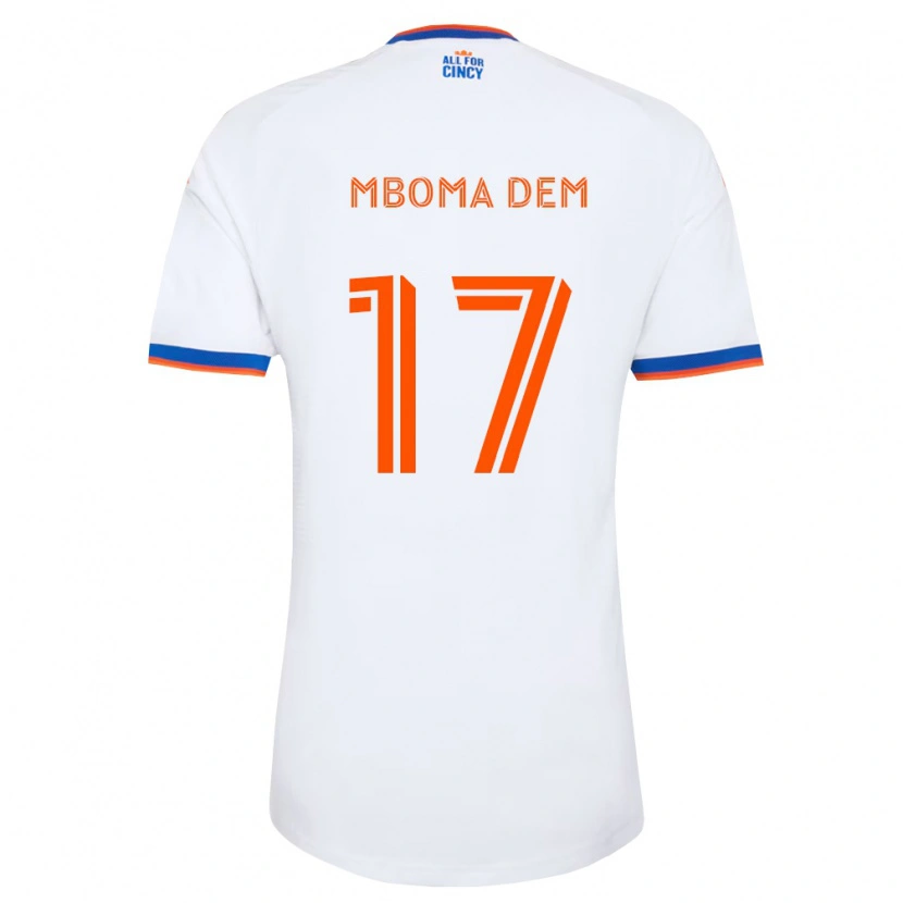 Danxen Damen Kenji Mboma Dem #17 Weiß Marineblau Orange Auswärtstrikot Trikot 2026/27 T-Shirt Österreich