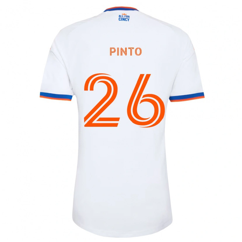 Danxen Damen Malik Pinto #26 Weiß Marineblau Orange Auswärtstrikot Trikot 2026/27 T-Shirt Österreich