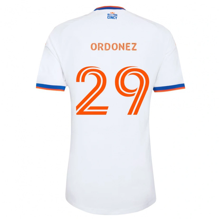 Danxen Damen Arquímides Ordóñez #29 Weiß Marineblau Orange Auswärtstrikot Trikot 2026/27 T-Shirt Österreich