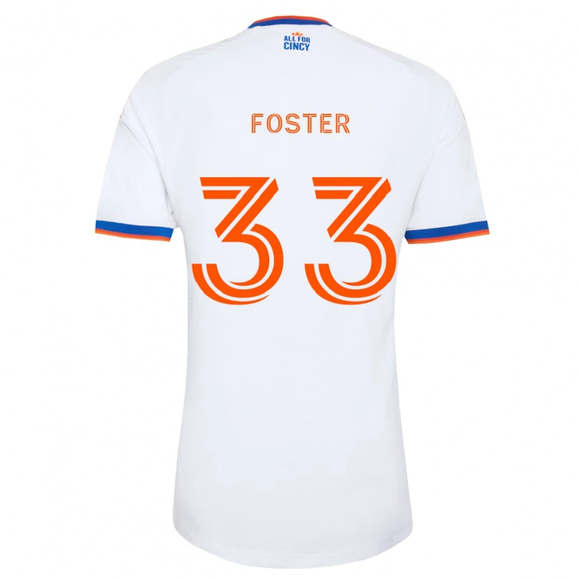 Danxen Damen Isaiah Foster #33 Weiß Marineblau Orange Auswärtstrikot Trikot 2026/27 T-Shirt Österreich