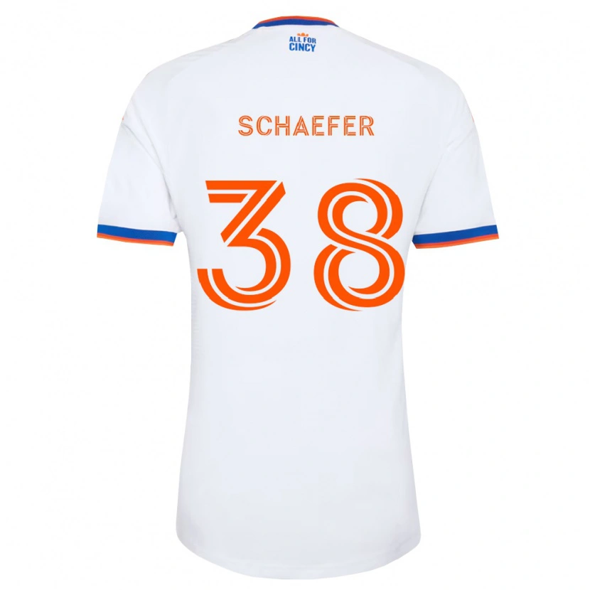 Danxen Damen Brian Schaefer #38 Weiß Marineblau Orange Auswärtstrikot Trikot 2026/27 T-Shirt Österreich