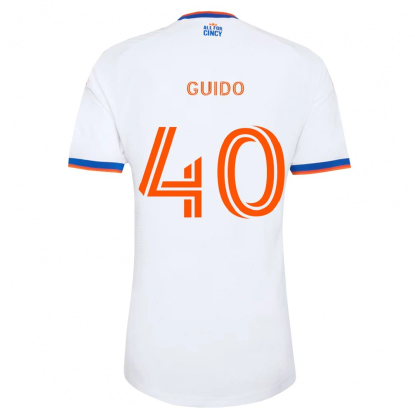 Danxen Damen Alejandro Guido #40 Weiß Marineblau Orange Auswärtstrikot Trikot 2026/27 T-Shirt Österreich