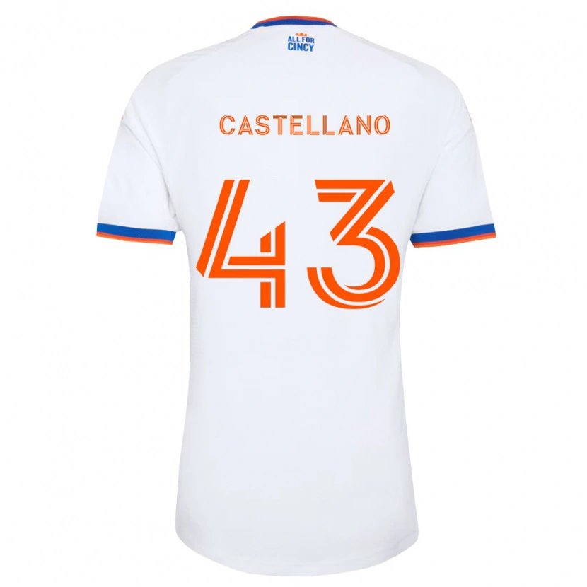 Danxen Damen Jesús Castellano #43 Weiß Marineblau Orange Auswärtstrikot Trikot 2026/27 T-Shirt Österreich