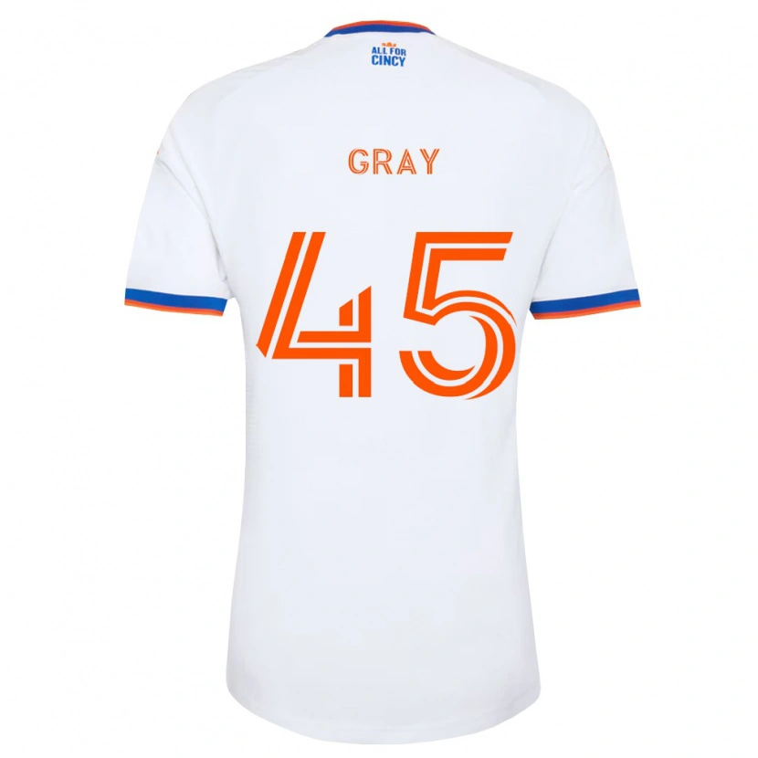 Danxen Damen Nathan Gray #45 Weiß Marineblau Orange Auswärtstrikot Trikot 2026/27 T-Shirt Österreich