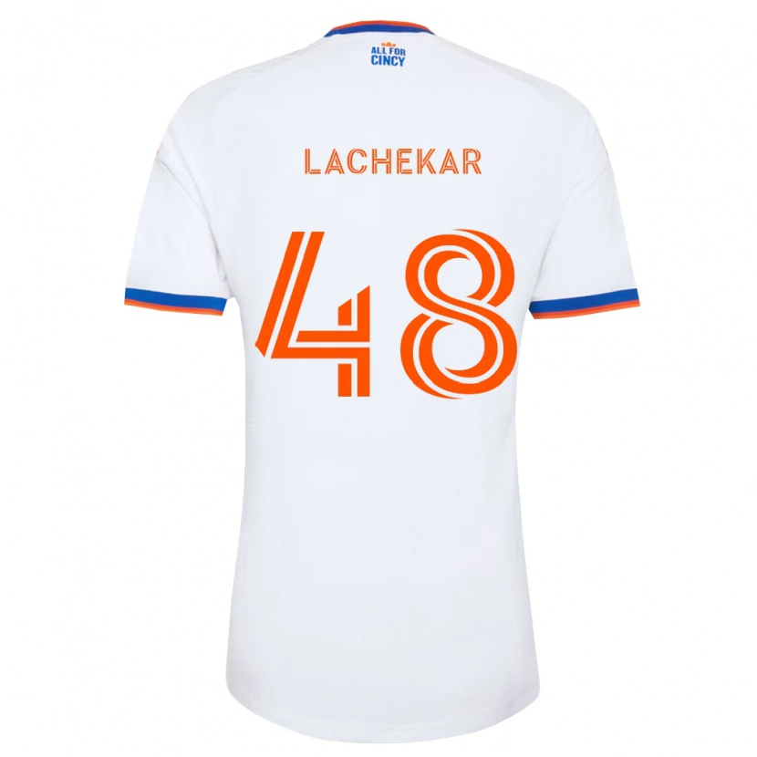 Danxen Damen Sami Lachekar #48 Weiß Marineblau Orange Auswärtstrikot Trikot 2026/27 T-Shirt Österreich