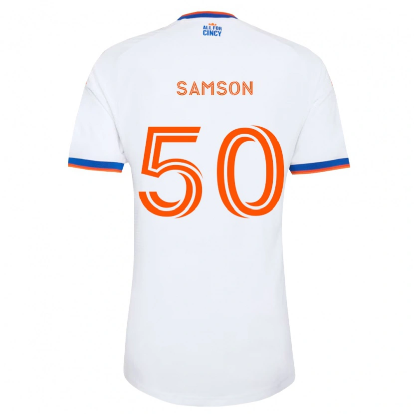 Danxen Damen Félix Samson #50 Weiß Marineblau Orange Auswärtstrikot Trikot 2026/27 T-Shirt Österreich