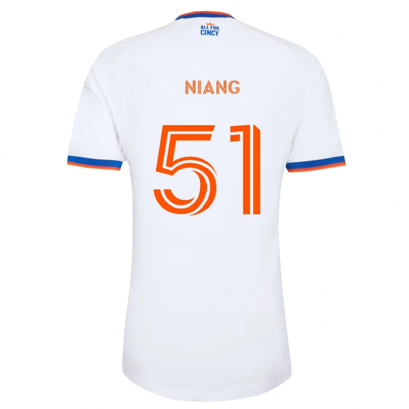 Danxen Damen Cheikhou Niang #51 Weiß Marineblau Orange Auswärtstrikot Trikot 2026/27 T-Shirt Österreich