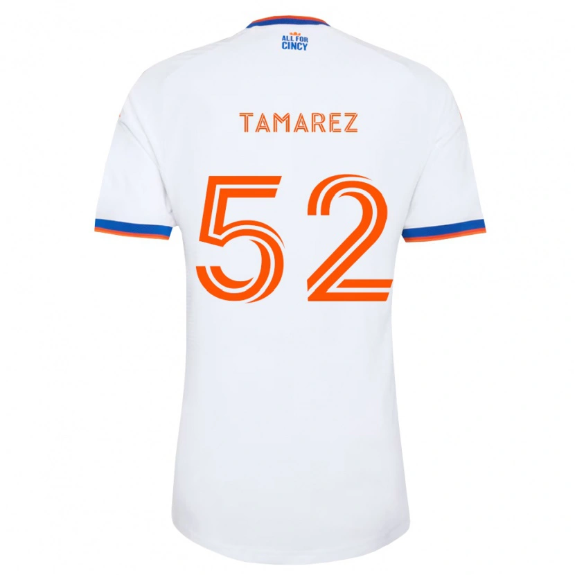 Danxen Damen Lucas Tamarez #52 Weiß Marineblau Orange Auswärtstrikot Trikot 2026/27 T-Shirt Österreich