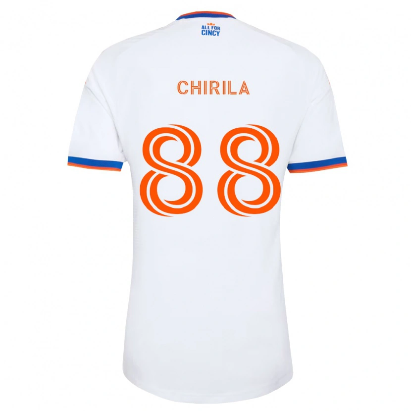 Danxen Damen Andrei Chirilă #88 Weiß Marineblau Orange Auswärtstrikot Trikot 2026/27 T-Shirt Österreich