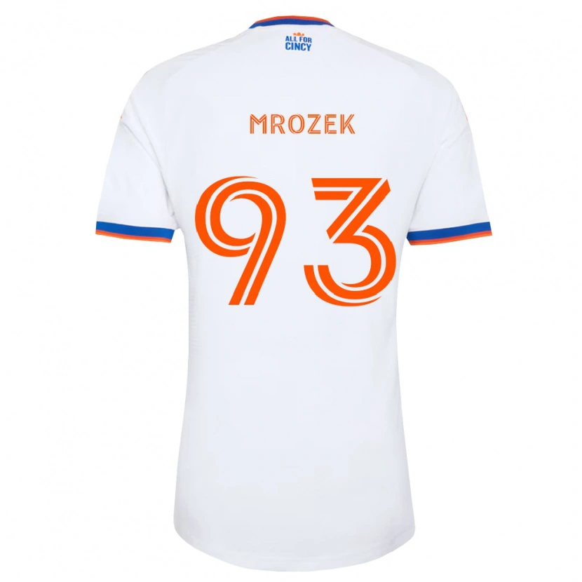 Danxen Damen Fabian Mrozek #93 Weiß Marineblau Orange Auswärtstrikot Trikot 2026/27 T-Shirt Österreich