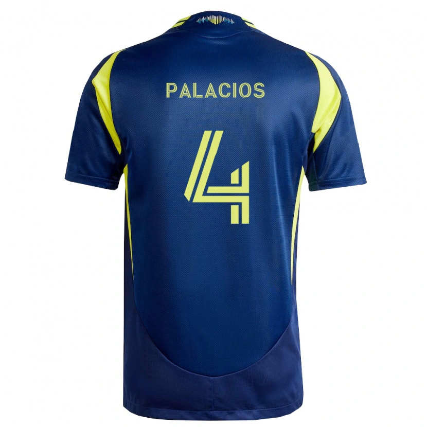Danxen Damen Jeison Palacios #4 Gelb Marineblau Auswärtstrikot Trikot 2026/27 T-Shirt Österreich