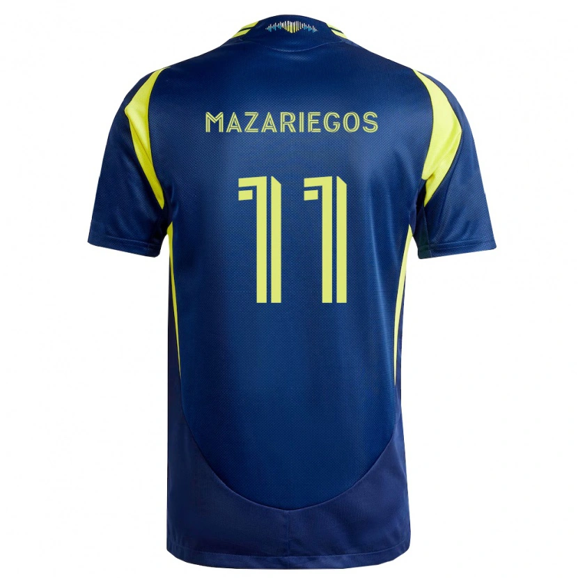 Danxen Damen Jacob Mazariegos #11 Gelb Marineblau Auswärtstrikot Trikot 2026/27 T-Shirt Österreich