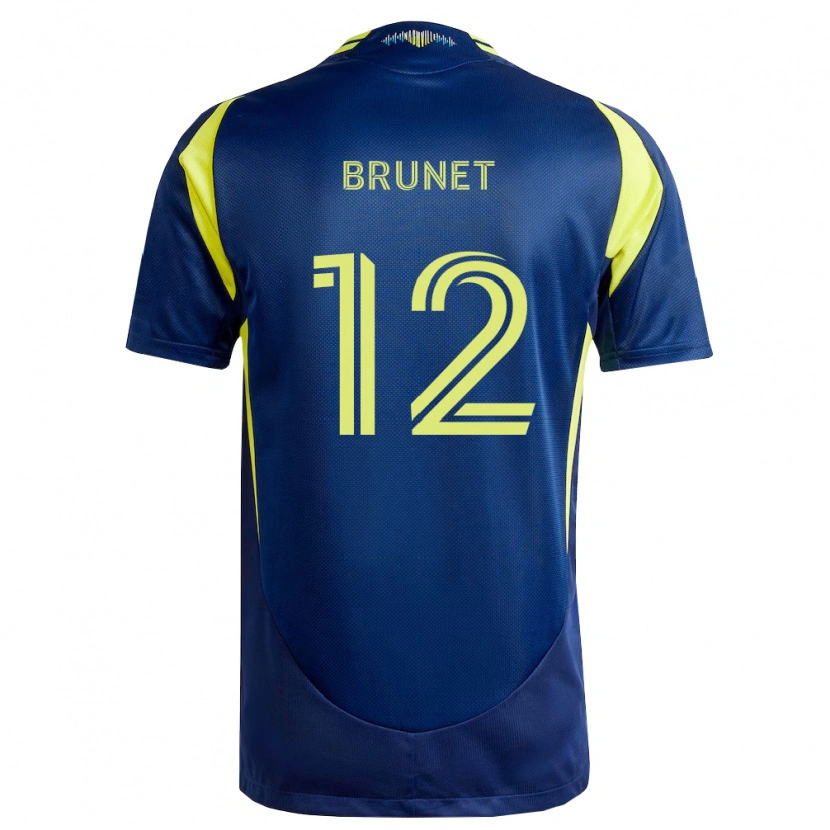 Danxen Damen Charles-Emile Brunet #12 Gelb Marineblau Auswärtstrikot Trikot 2026/27 T-Shirt Österreich