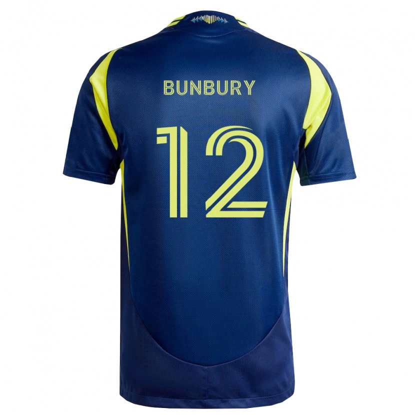 Danxen Damen Teal Bunbury #12 Gelb Marineblau Auswärtstrikot Trikot 2026/27 T-Shirt Österreich