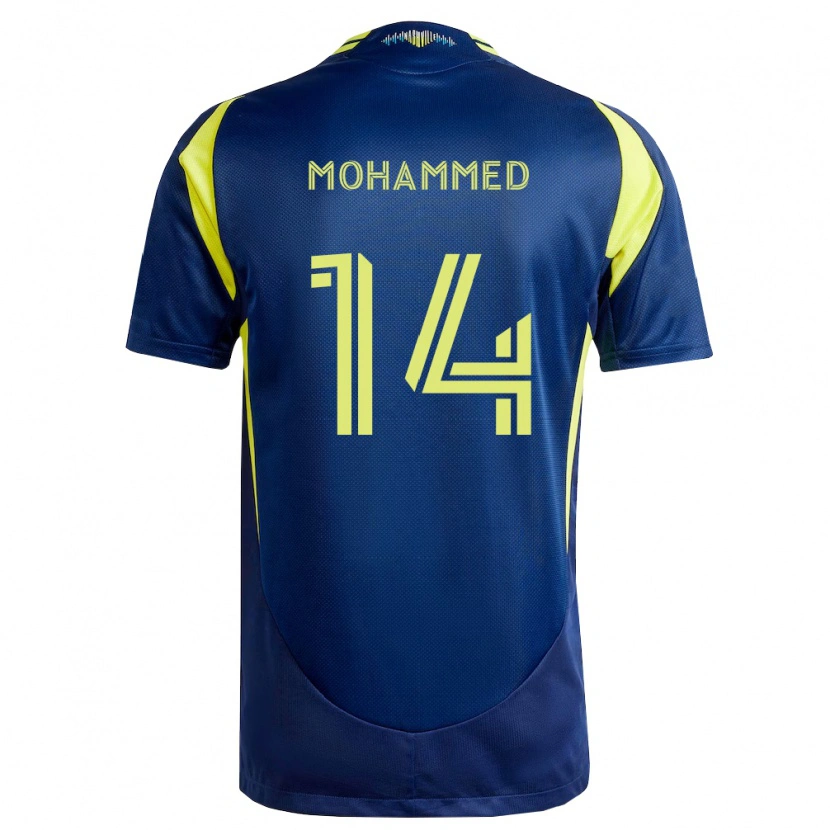 Danxen Damen Shak Mohammed #14 Gelb Marineblau Auswärtstrikot Trikot 2026/27 T-Shirt Österreich