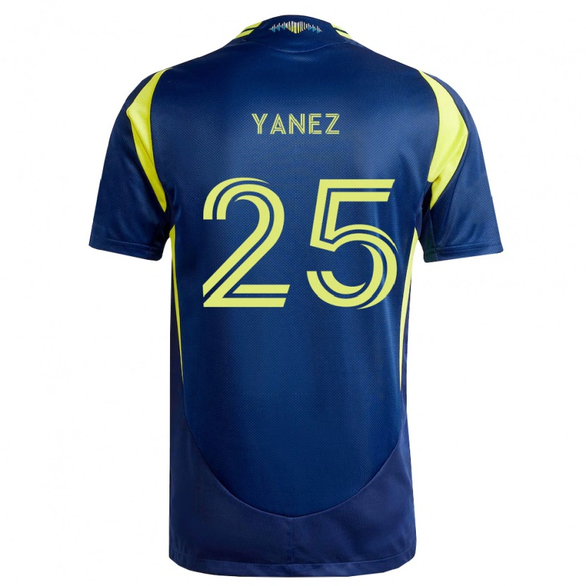 Danxen Damen Zidane Yáñez #25 Gelb Marineblau Auswärtstrikot Trikot 2026/27 T-Shirt Österreich