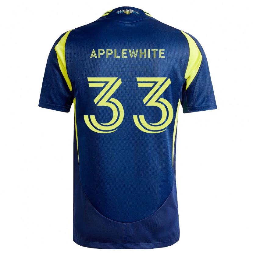 Danxen Damen Christopher Applewhite #33 Gelb Marineblau Auswärtstrikot Trikot 2026/27 T-Shirt Österreich