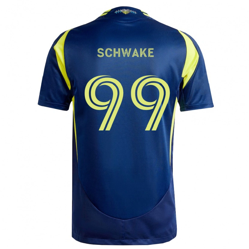 Danxen Damen Brian Schwake #99 Gelb Marineblau Auswärtstrikot Trikot 2026/27 T-Shirt Österreich