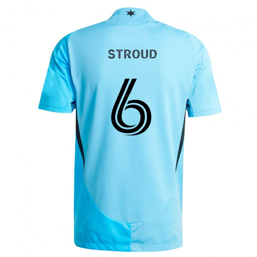 Danxen Damen Peter Stroud #6 Hellblau Schwarz Auswärtstrikot Trikot 2026/27 T-Shirt Österreich