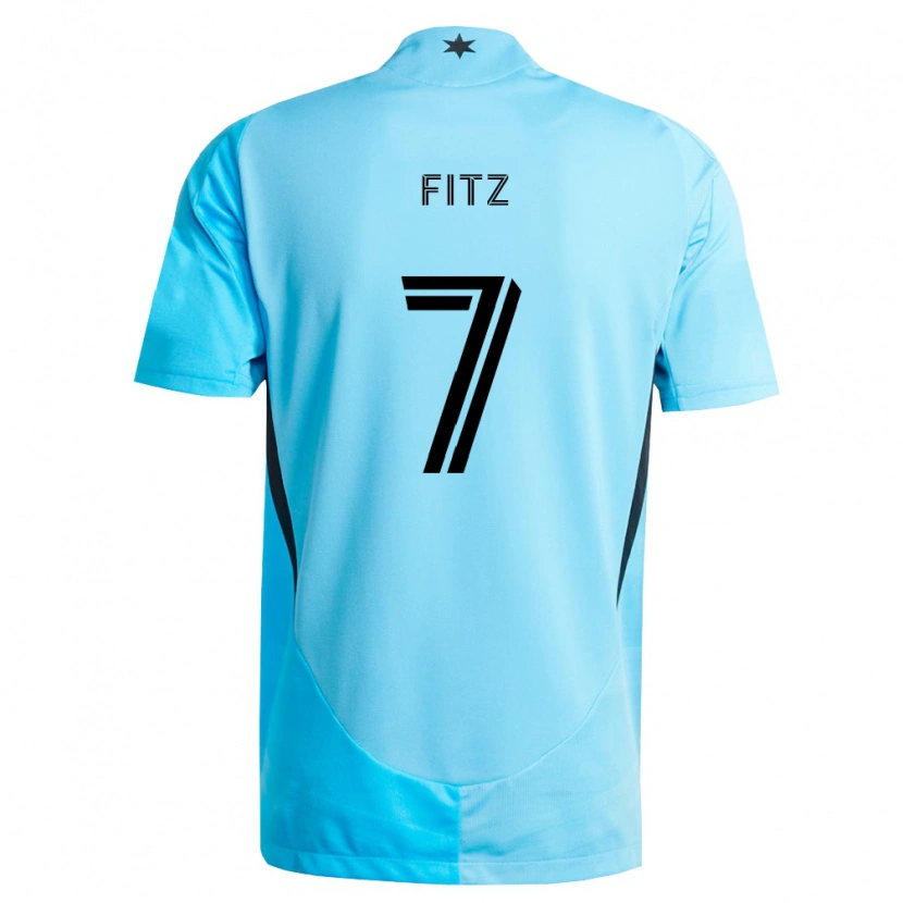 Danxen Damen Dominik Fitz #7 Hellblau Schwarz Auswärtstrikot Trikot 2026/27 T-Shirt Österreich