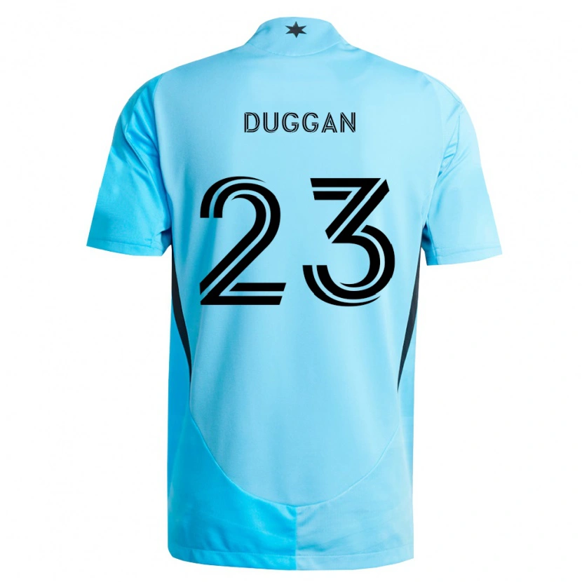Danxen Damen Morris Duggan #23 Hellblau Schwarz Auswärtstrikot Trikot 2026/27 T-Shirt Österreich