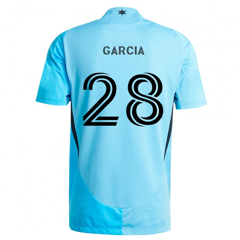 Danxen Damen Mender García #28 Hellblau Schwarz Auswärtstrikot Trikot 2026/27 T-Shirt Österreich