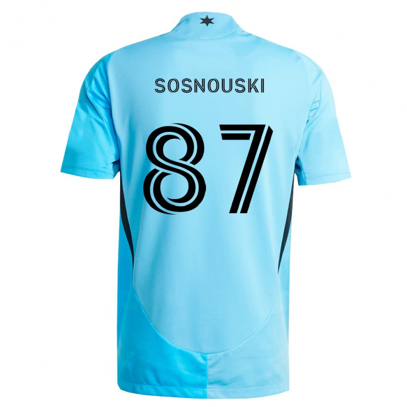 Danxen Damen Justin Sosnouski #87 Hellblau Schwarz Auswärtstrikot Trikot 2026/27 T-Shirt Österreich