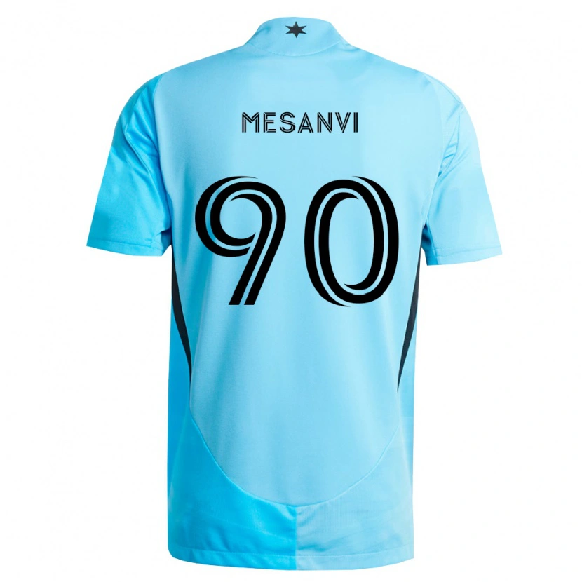 Danxen Damen Loïc Mesanvi #90 Hellblau Schwarz Auswärtstrikot Trikot 2026/27 T-Shirt Österreich